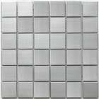   in Chromium Stainless 2 in Steel/Porcelain Mosaic Tile (Pack of 10