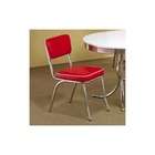 Wildon Home Peyton Dining Chair with Red Cushion (Set of 2)