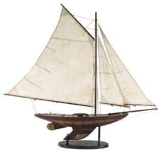Decorative Antiqued Ironsides Wooden Model Sailboat 39 781934544296 