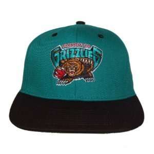 Vancouver Grizzlies Flatbill Snapback Cap Hat   Teal Black:  
