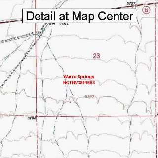  USGS Topographic Quadrangle Map   Warm Springs, Nevada 