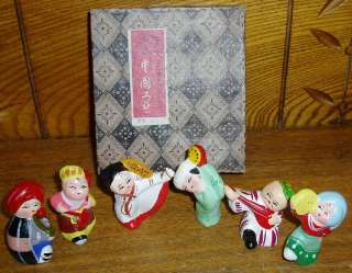 Pottery Japanese Small Figurines  