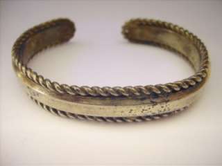 Vintage Signed DUBOYES Metal Cuff Bracelet  