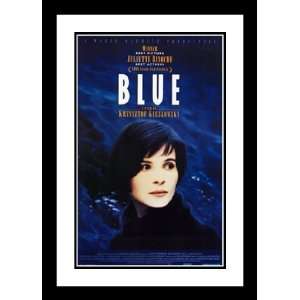  Trois Couleurs Bleu 32x45 Framed and Double Matted Movie 