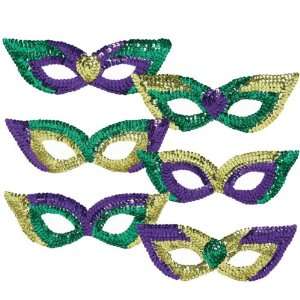    Amscan 192811 Mardi Gras Sequin Party Masks 