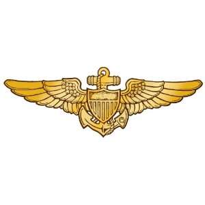  Navy Pilot Wing Decal   12 Pack 