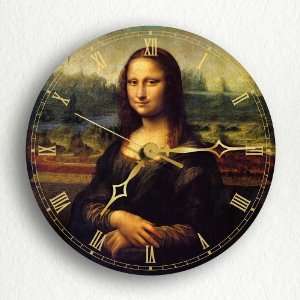 Mona Lisa Leonardo da Vinci 8 Silent Wall Clock:  Home 