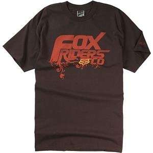  Fox Racing Hanging Garden T Shirt   Large/Dark Brown 