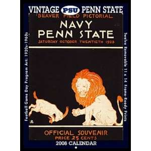  Penn State Nittany Lions 2008 Vintage Football Program 