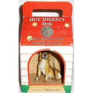 Hot Diggity Dog Doggie Ornament with Guardian Pet Medal   Beagle 