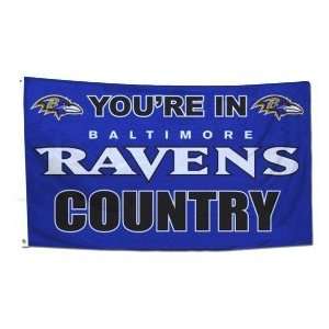  Baltimore Ravens 3 ft.x5 ft. Country Design Flag