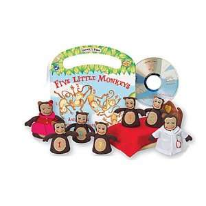  Monkeys Jumping on the Bed Props & Book w/CD Toys 