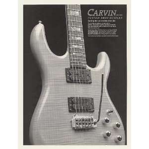  1996 Carvin Custom Shop Guitar Print Ad (47984)