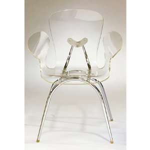  LumiSource Acrylic Cradle Chair Crystal