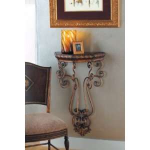  Décor For Home/Garden By CBK Scrolled Wall Mount Table/ Iron 