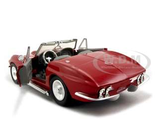 1967 CHEVROLET CORVETTE RED 1:24 DIECAST MODEL CAR BY MOTORMAX 73224 