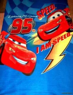 Cars Lightning McQueen I am Speed Fleece Panel Fabric  