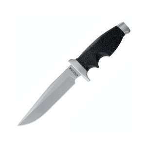   Knife 440A Stainless Steel Drop Point Ballistic Nylon Sheath Sports