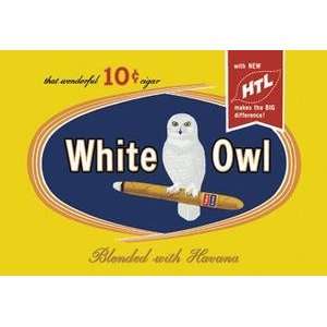   poster printed on 20 x 30 stock. White Owl Cigars
