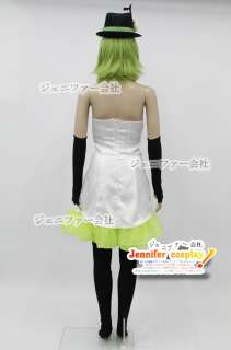 Vocaloid camellia Gumi dress Cosplay Costume + glove + hat  