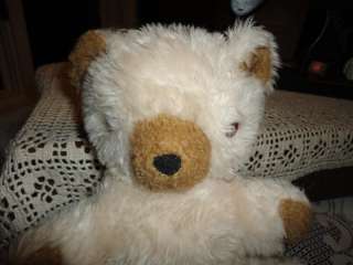 Antique Cream Brown Teddy Bear L1206 Brooklyn Doll Toy  