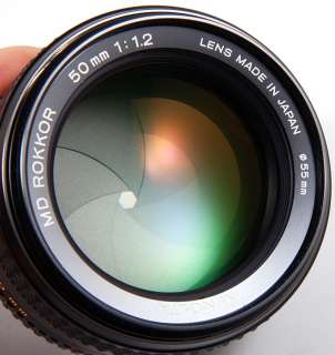 Mint* Minolta Rokkor 50mm F/1.2 MD lens 50/F1.2  