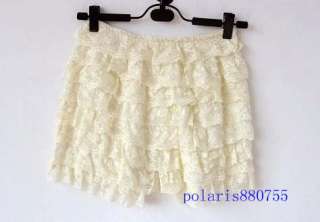 New Womens Sexy Lace Pleated Safety Short Mini Cake Skirt Pants 6 