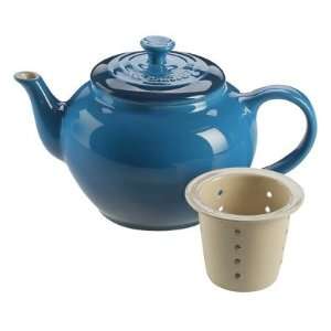 Le Creuset Stoneware 22 Ounce Teapot with Infuser, Marseille  