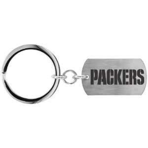    Stainless Steel NFL Football Green Bay Packers Keychain: Jewelry