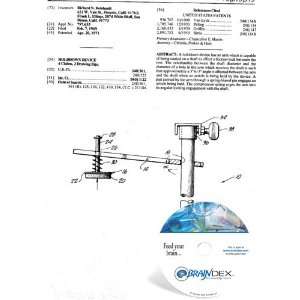  NEW Patent CD for HOLDDOWN DEVICE 