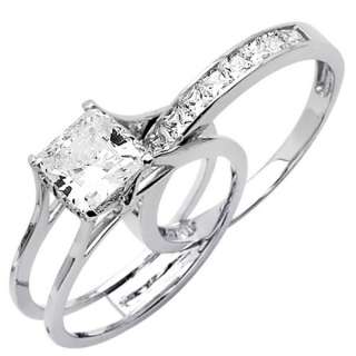   Gold Princess Solitaire CZ Cubic Zirconia Engagement Ring Band  