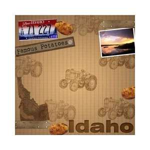   States Collection   Idaho   12 x 12 Paper Arts, Crafts & Sewing