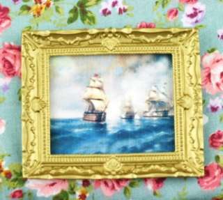 Dollhouse Furniture Sail Wall Painting Picture Frame  