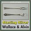ALVIN Pickle Fork WALLACE Cocktail STERLING SILVER 925  