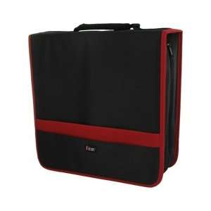  Icon 304 Capacity CD/DVD Organizer Carrying Case   Red 