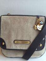 NWT Juicy Couture Tan & Brown Velour Handbag w/ straps  
