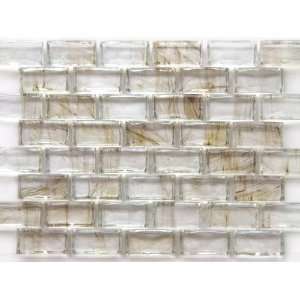  Collection Glass Tile Smoky Brown Brick Pattern