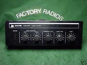 Davis Company DA 30 30W RMS MIC PA Amplifier  