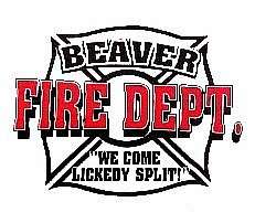 XL. Beaver Fire Dept. Fireman T Shirt NEW! FreeSHIP!  