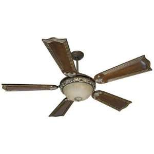  Leona 56 Ceiling Fan in Aged Bronze and Vintage Madera 
