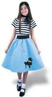 Costumes 50s Rock and Roll Costume Poodle Skirt Blue  