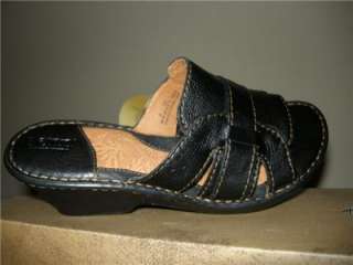 Born Miki Leather BLACK SANDALS Size 8 & 9  