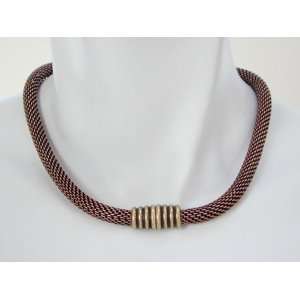   with Antique Copper Mesh and an Antique Brass Magnetic Clasp: Jewelry