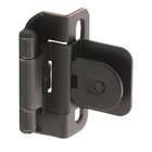   Demountable Partial Wrap Hinge 3/8 Inch Inset, Oil Rubbed Bronze