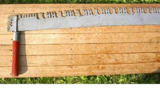 This auction is for a terrific antique crosscut saw Has its 2 