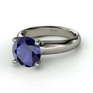  Bardot Ring, Round Sapphire Sterling Silver Ring Jewelry