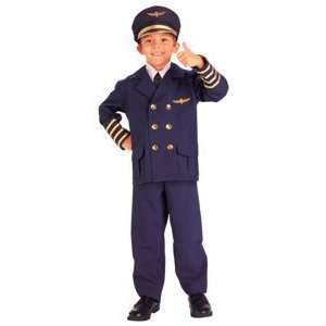  Airline Pilot Child Costume Size Medium (8 10) Toys 