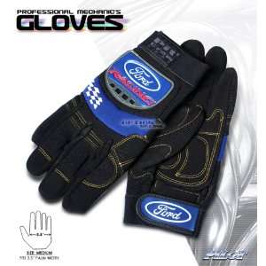  FORD LOGO PROFESSIONAL PIT CREW WORK MECHANIC GLOVES SIZE 