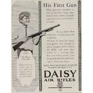  1922 Vintage Ad Daisy Air Rifle Happy Boy Plymouth MI 