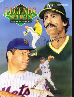 Rollie Fingers As SIGNED Auto Legends Sports Magazine  